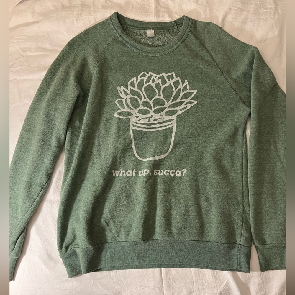 Fun Light Green Pullover - image 1